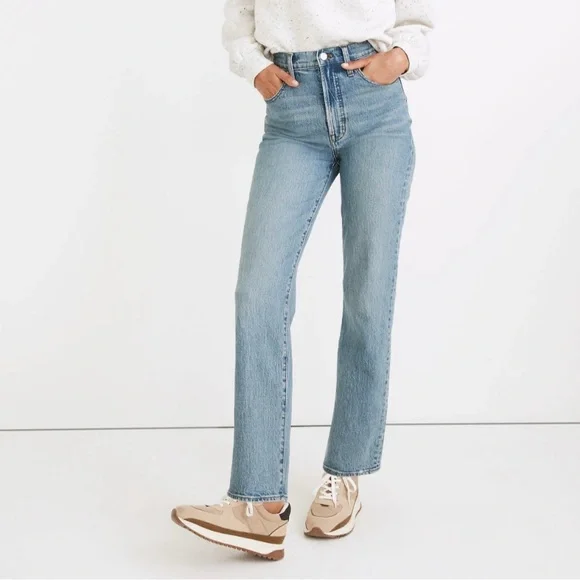 Madewell perfect vintage straight Jean in hoye wash - Picture 2 of 9